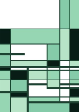 Soyut geometrik model arkaplan kare çizgileri renk sanat tasarımı. Renkli Bauhaus desen arkaplanı