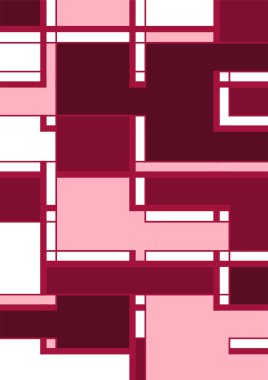 Soyut geometrik model arkaplan kare çizgileri renk sanat tasarımı. Renkli Bauhaus desen arkaplanı