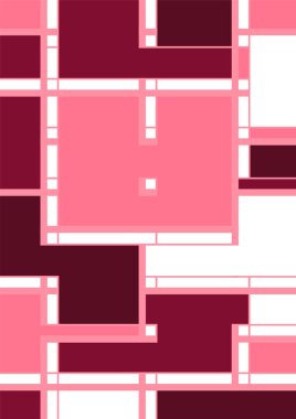 Soyut geometrik model arkaplan kare çizgileri renk sanat tasarımı. Renkli Bauhaus desen arkaplanı