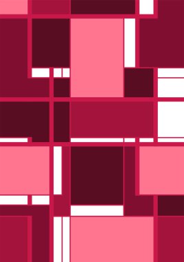 Soyut geometrik model arkaplan kare çizgileri renk sanat tasarımı. Renkli Bauhaus desen arkaplanı