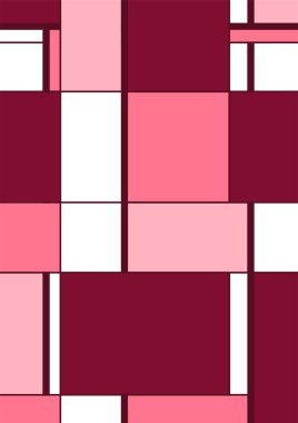 Soyut geometrik model arkaplan kare çizgileri renk sanat tasarımı. Renkli Bauhaus desen arkaplanı