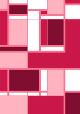 Soyut geometrik model arkaplan kare çizgileri renk sanat tasarımı. Renkli Bauhaus desen arkaplanı