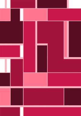 Soyut geometrik model arkaplan kare çizgileri renk sanat tasarımı. Renkli Bauhaus desen arkaplanı