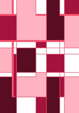 Soyut geometrik model arkaplan kare çizgileri renk sanat tasarımı. Renkli Bauhaus desen arkaplanı