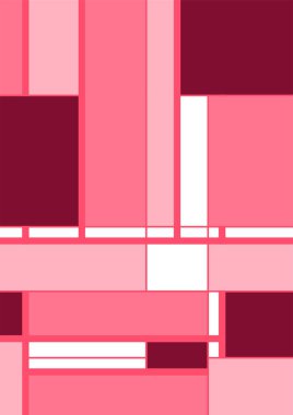 Soyut geometrik model arkaplan kare çizgileri renk sanat tasarımı. Renkli Bauhaus desen arkaplanı