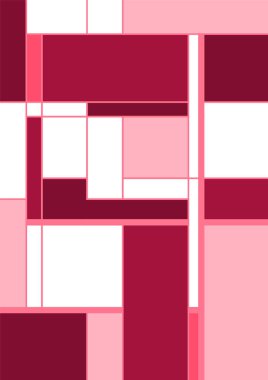 Soyut geometrik model arkaplan kare çizgileri renk sanat tasarımı. Renkli Bauhaus desen arkaplanı