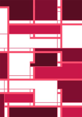 Soyut geometrik model arkaplan kare çizgileri renk sanat tasarımı. Renkli Bauhaus desen arkaplanı