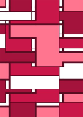 Soyut geometrik model arkaplan kare çizgileri renk sanat tasarımı. Renkli Bauhaus desen arkaplanı