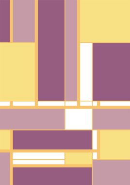 Soyut geometrik model arkaplan kare çizgileri renk sanat tasarımı. Renkli Bauhaus desen arkaplanı