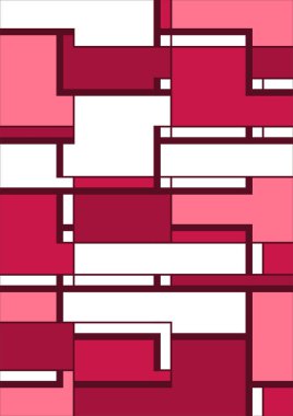 Soyut geometrik model arkaplan kare çizgileri renk sanat tasarımı. Renkli Bauhaus desen arkaplanı