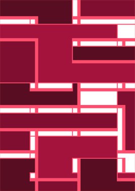 Soyut geometrik model arkaplan kare çizgileri renk sanat tasarımı. Renkli Bauhaus desen arkaplanı