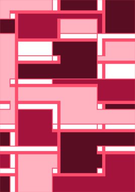 Soyut geometrik model arkaplan kare çizgileri renk sanat tasarımı. Renkli Bauhaus desen arkaplanı