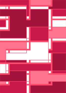 Soyut geometrik model arkaplan kare çizgileri renk sanat tasarımı. Renkli Bauhaus desen arkaplanı