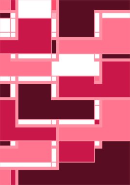 Soyut geometrik model arkaplan kare çizgileri renk sanat tasarımı. Renkli Bauhaus desen arkaplanı