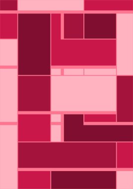 Soyut geometrik model arkaplan kare çizgileri renk sanat tasarımı. Renkli Bauhaus desen arkaplanı