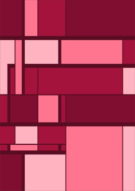 Soyut geometrik model arkaplan kare çizgileri renk sanat tasarımı. Renkli Bauhaus desen arkaplanı