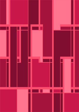 Soyut geometrik model arkaplan kare çizgileri renk sanat tasarımı. Renkli Bauhaus desen arkaplanı