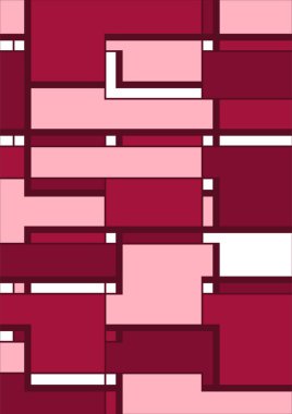 Soyut geometrik model arkaplan kare çizgileri renk sanat tasarımı. Renkli Bauhaus desen arkaplanı