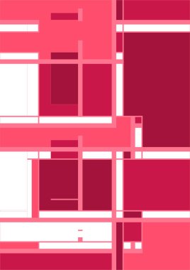 Soyut geometrik model arkaplan kare çizgileri renk sanat tasarımı. Renkli Bauhaus desen arkaplanı