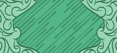 Geometrik çizgili kıvrımlı süslemeli soyut arkaplan. Dekoratif kıvrımlı çizgili desen kolajı süslemeleri şekillendirir.