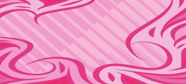 Geometrik çizgili kıvrımlı süslemeli soyut arkaplan. Dekoratif kıvrımlı çizgili desen kolajı süslemeleri şekillendirir.