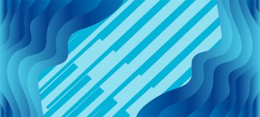 Geometrik çizgili kıvrımlı süslemeli soyut arkaplan. Dekoratif kıvrımlı çizgili desen kolajı süslemeleri şekillendirir.