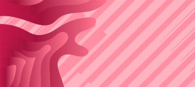 Geometrik çizgili kıvrımlı süslemeli soyut arkaplan. Dekoratif kıvrımlı çizgili desen kolajı süslemeleri şekillendirir.