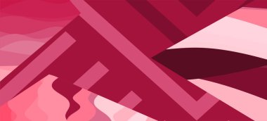 Çizgili desenli ve dikdörtgen yüzeyli soyut arkaplan. Geometrik şekillerin kolajı çizgi dokusunun üzerine süsleme.