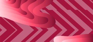 Çizgili desenli ve dikdörtgen yüzeyli soyut arkaplan. Geometrik şekillerin kolajı çizgi dokusunun üzerine süsleme.