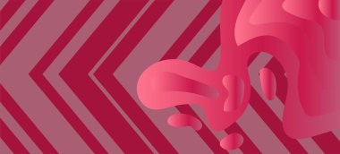 Çizgili desenli ve dikdörtgen yüzeyli soyut arkaplan. Geometrik şekillerin kolajı çizgi dokusunun üzerine süsleme.