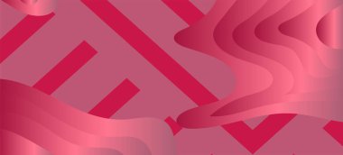 Çizgili desenli ve dikdörtgen yüzeyli soyut arkaplan. Geometrik şekillerin kolajı çizgi dokusunun üzerine süsleme.