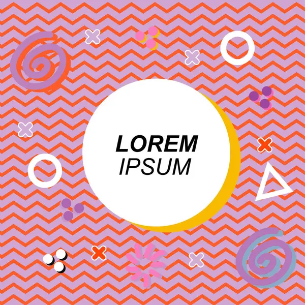 Çeşitli geometrik ve organik şekilli süslemeleri olan soyut arkaplan kare kartı. Sosyal medya içeriği için metin alanı olan kare poster. Geometrik memphis tarzıyla kare duvar kağıdı.