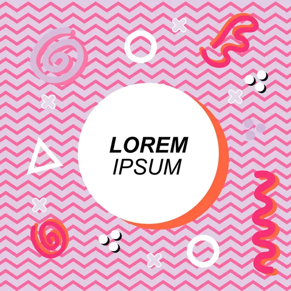 Çeşitli geometrik ve organik şekilli süslemeleri olan soyut arkaplan kare kartı. Sosyal medya içeriği için metin alanı olan kare poster. Geometrik memphis tarzıyla kare duvar kağıdı.