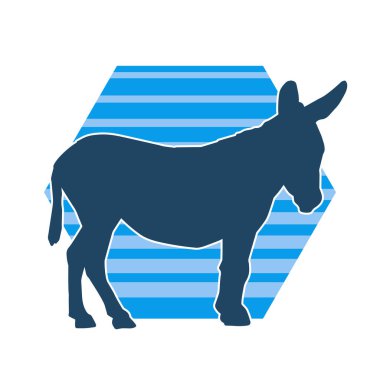 Bir eşeğin silueti.