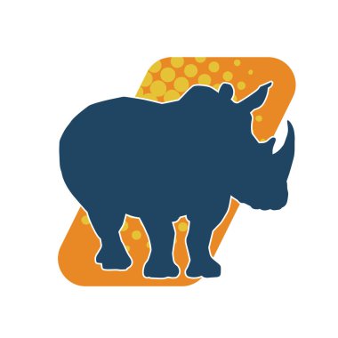 Bir gergedanın silueti.