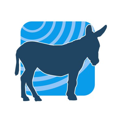 Bir eşeğin silueti.