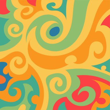 Kıvrımlı ve kıvrımlı soyut bir arkaplan. Kavisli şekilli süslemeleri olan soyut arkaplan.