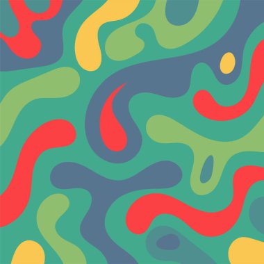 Kıvrımlı ve kıvrımlı soyut bir arkaplan. Kavisli şekilli süslemeleri olan soyut arkaplan.