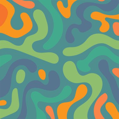 Kıvrımlı ve kıvrımlı soyut bir arkaplan. Kavisli şekilli süslemeleri olan soyut arkaplan.