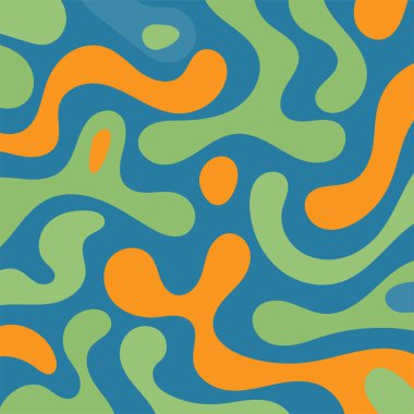 Kıvrımlı ve kıvrımlı soyut bir arkaplan. Kavisli şekilli süslemeleri olan soyut arkaplan.