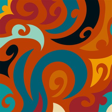 Kıvrımlı ve kıvrımlı soyut bir arkaplan. Kavisli şekilli süslemeleri olan soyut arkaplan.