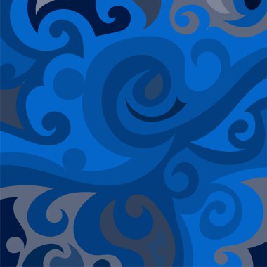 Kıvrımlı ve kıvrımlı soyut bir arkaplan. Kavisli şekilli süslemeleri olan soyut arkaplan.