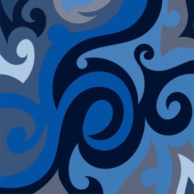 Kıvrımlı ve kıvrımlı soyut bir arkaplan. Kavisli şekilli süslemeleri olan soyut arkaplan.