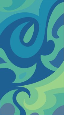 Girdap ve kıvrımlı soyut dikey arkaplan. Kavisli şekilli süslemeleri olan soyut dikey arkaplan.