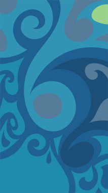 Girdap ve kıvrımlı soyut dikey arkaplan. Kavisli şekilli süslemeleri olan soyut dikey arkaplan.