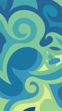 Girdap ve kıvrımlı soyut dikey arkaplan. Kavisli şekilli süslemeleri olan soyut dikey arkaplan.