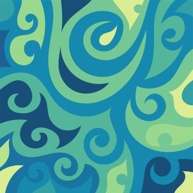 Kıvrımlı ve kıvrımlı soyut bir arkaplan. Kavisli şekilli süslemeleri olan soyut arkaplan.