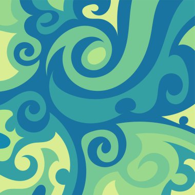 Kıvrımlı ve kıvrımlı soyut bir arkaplan. Kavisli şekilli süslemeleri olan soyut arkaplan.