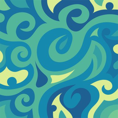 Kıvrımlı ve kıvrımlı soyut bir arkaplan. Kavisli şekilli süslemeleri olan soyut arkaplan.