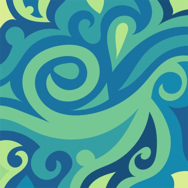 Kıvrımlı ve kıvrımlı soyut bir arkaplan. Kavisli şekilli süslemeleri olan soyut arkaplan.